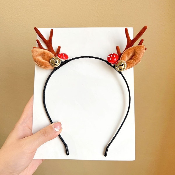 Luminous Elk Antler Pannband för kvinnor Christmas Antler Hårhuvud