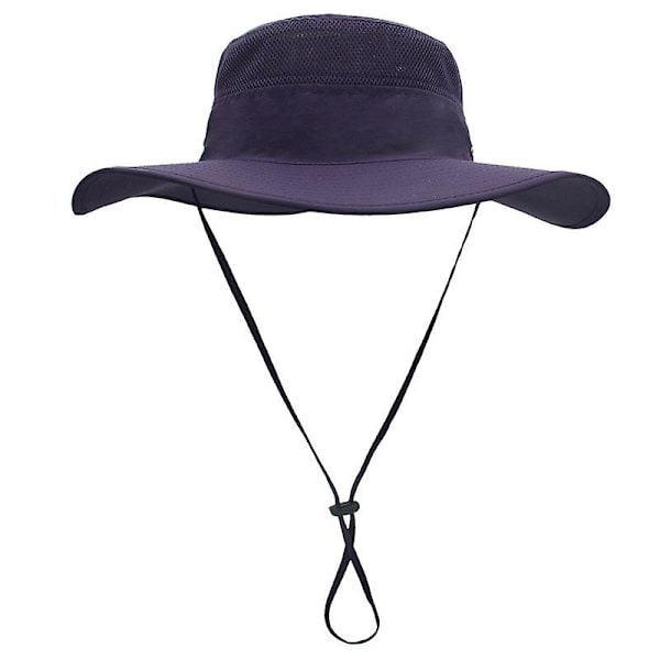 Unisex leveälierinen aurinkolippalakki, ulkoilu Upf 50+ vedenpitävä Boonie-hattu kesä UV-suoja aurinkolippalakit（Violetti）