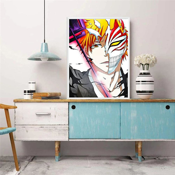 DIY 5D timanttimaalaus aikuisille animaatio, animaatio timanttimaalaussetti pyöreä täysi timanttitaide 11,8X15,7 tuumaa
