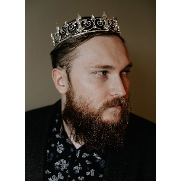 Middelaldersk kongelig krone Tiara Tiara King Crown kostymetilbehør Hai