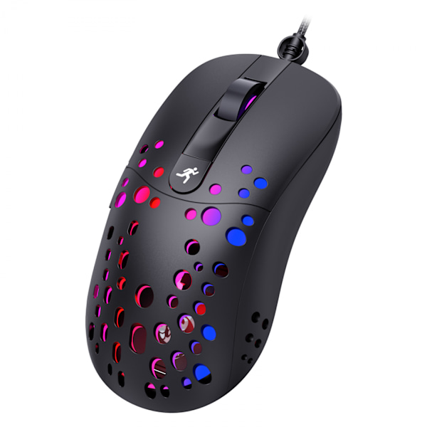Mus med ledning og RGB