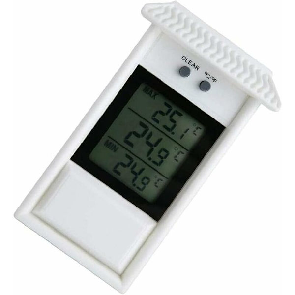 Växthus Termometer Väggmontering Max Min Digital Odlingstermometer
