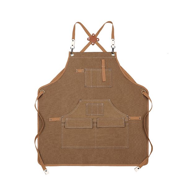 Kökspåkläden, Stora Fickor, Canvas-Förkläden, Män och Kvinnor, Kock