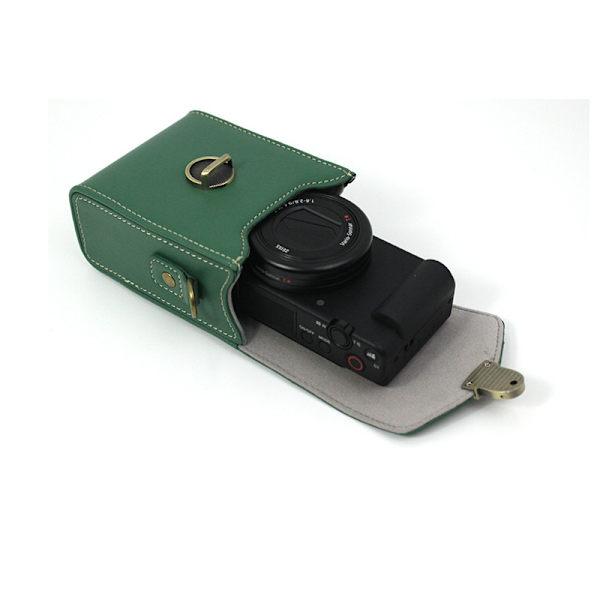 Kamerakotelo Sony RX100 & HX -sarjalle - Retro nahkakotelo Ricoh GR IIIx/Ricoh GR III II/Canon G7X II/G7X III / SX720/SX730/SX740 / G9X/G9X II - Ruskea