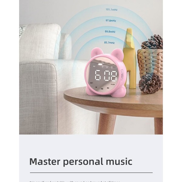 Lasten herätyskello, digitaalinen LED-yövaloherätyskello, lapsille