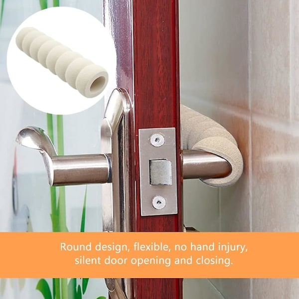 10 st Cover Skum Mjukt skum Dörrhandtag Bumper Dörrhandtagsskydd för dörr- eller fönsterhandtag