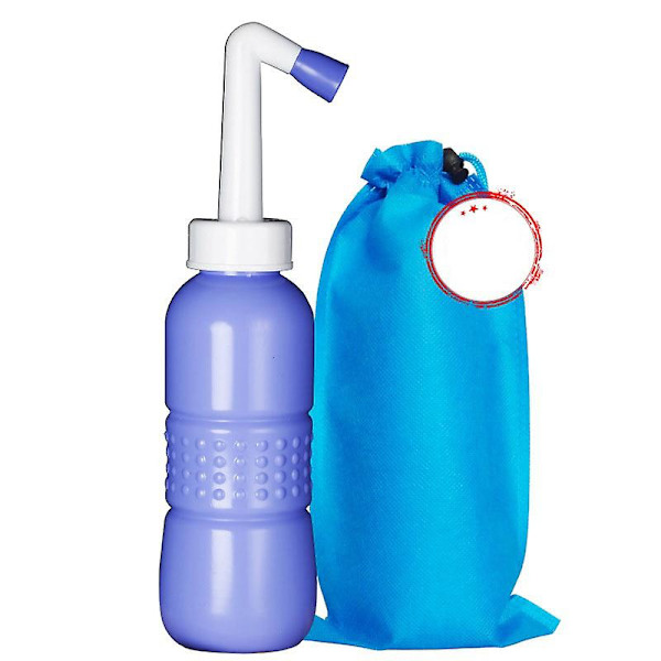 Bærbar håndholdt personlig hygiejne opfrisker toilet numse renser rejse bidet spray flaske blå