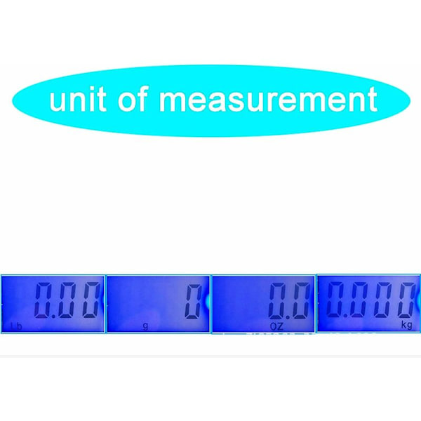 Bärbar badrumsvåg med bakgrundsbelyst LCD-display 40 kg elektronisk