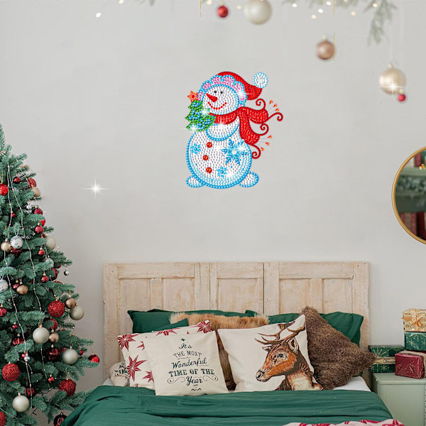 DIY-timanttimaalaustarra seinätarra joulupukki