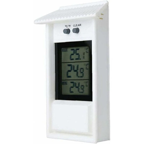 Växthus Termometer Väggmontering Max Min Digital Odlingstermometer