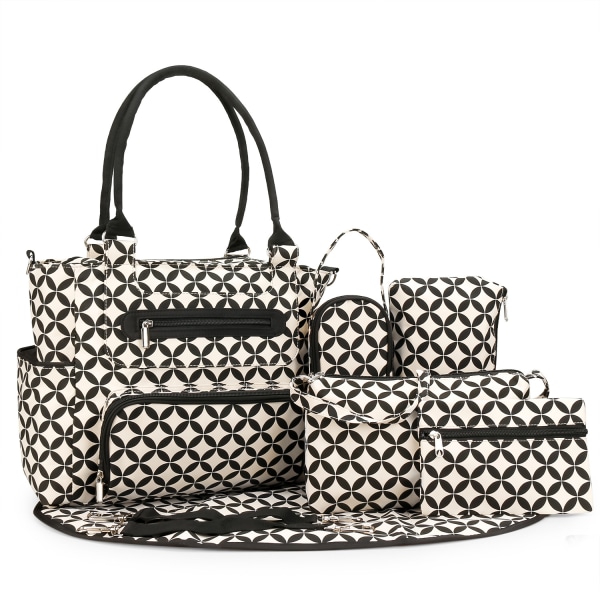 White mommy bag handbag