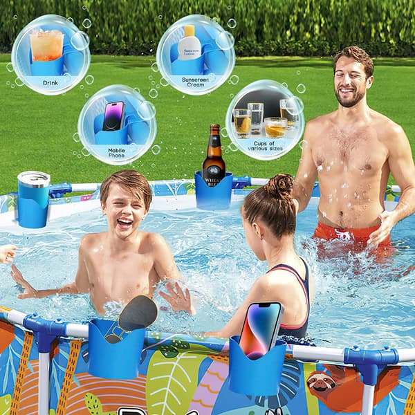 Glasunderlägg för pool
