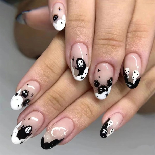 Halloween Nya Bär Rustning Söta Lilla Djävul Nagelbitar Helheter