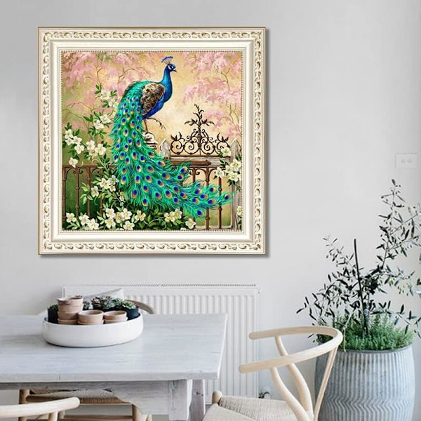 Peacock Diamond Painting Art Set Full Diamond DIY Diamond Craft S