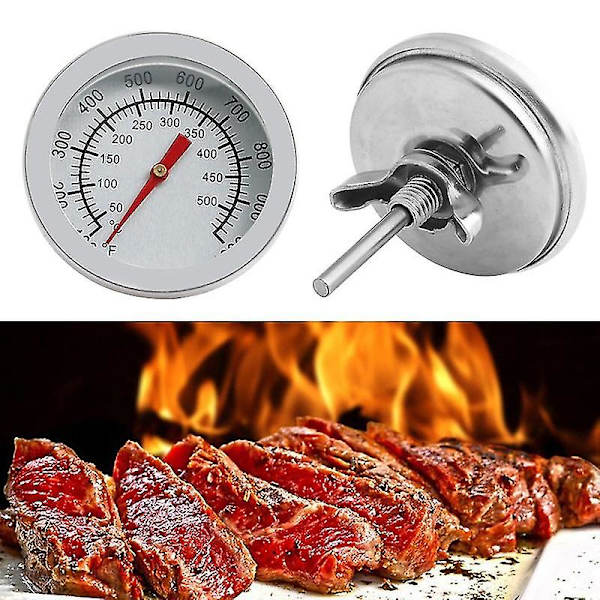 50~500 Celsius Grader Stål Grill Termometer Bbq Ryger Grill Termometer Temperatur Måler Ovn Termometer