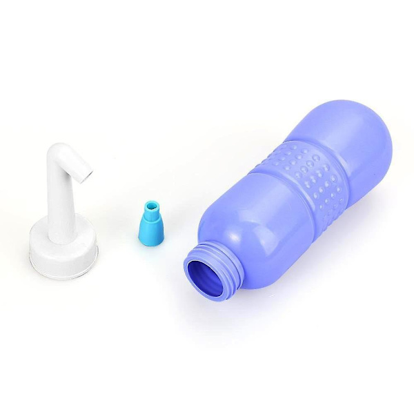 Bærbar håndholdt personlig hygiejne opfrisker toilet numse renser rejse bidet spray flaske vand blå