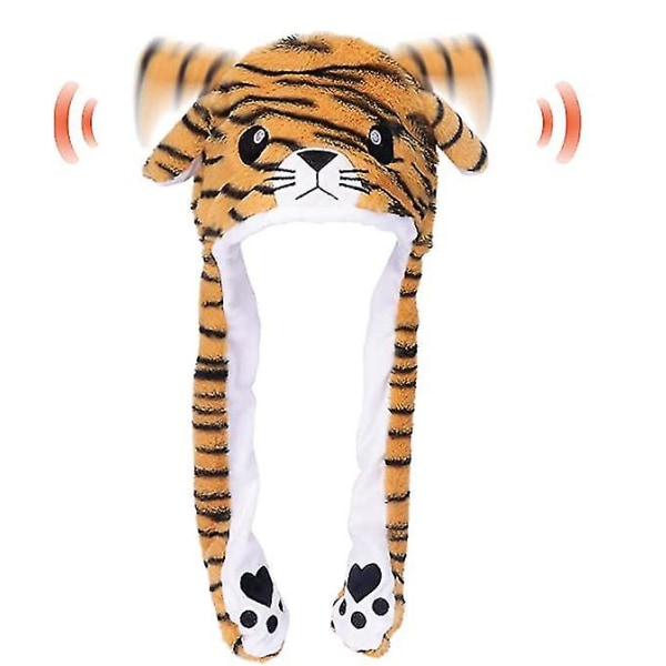 Animal Hat Plush Ears Moving Jumping Dress Up Cosplay Party For Kidsanimal Hat Plush Ears Moving Jumping Dress Up Cosplay Party For Kids