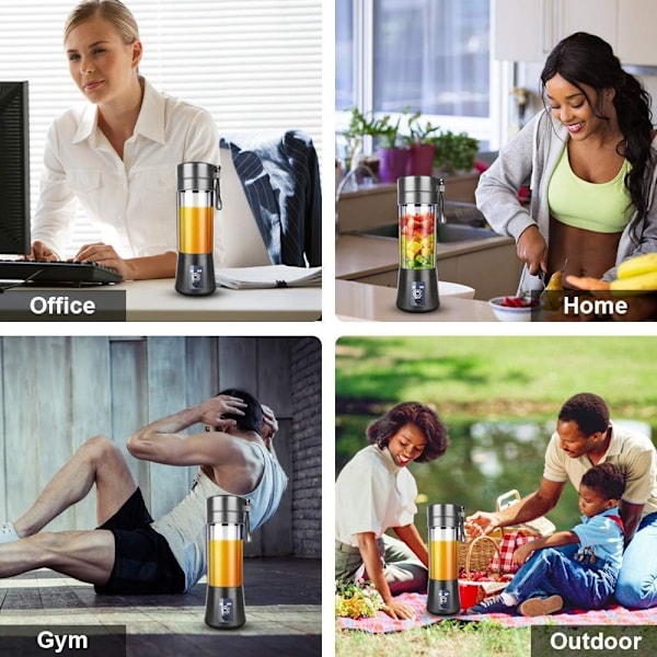 Bærbar blender, smoothie juice cup, mini personlig blender til S