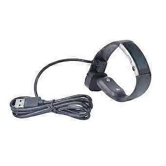 Smartwatch Magnetisk USB-ladekabel Dataholder Strømlader Adapter Dock Mount Beslag Vugger til Microsoft Band 2 Sort