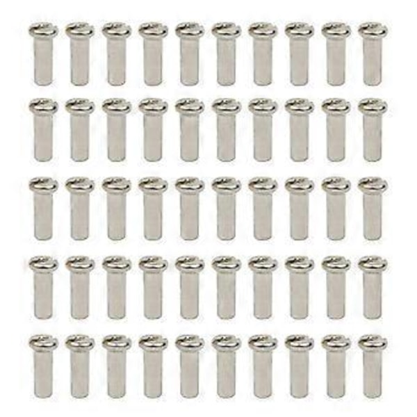 50 stk./pakke Cykel Racer Cykler Nippel 12G 13G 14G Ultralet Høj Styrke Sort Sølv Eger Nippel Cykel Eger Hætte 50 stk 14G sølv 12mm 50pc 14G silver 12mm