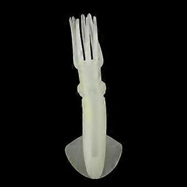 22cm Kalmari Hame Viehe Syötti Keinotekoinen Pehmeä Kalastusviehe Punainen (Valoisa) Luminous