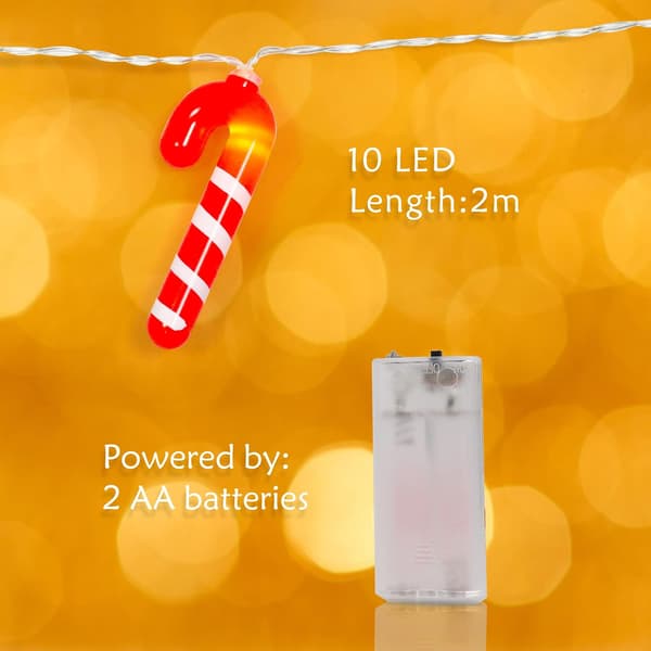 1 punainen käpyjouluvalokranssi, 10 LED-jouluvalolumenukko