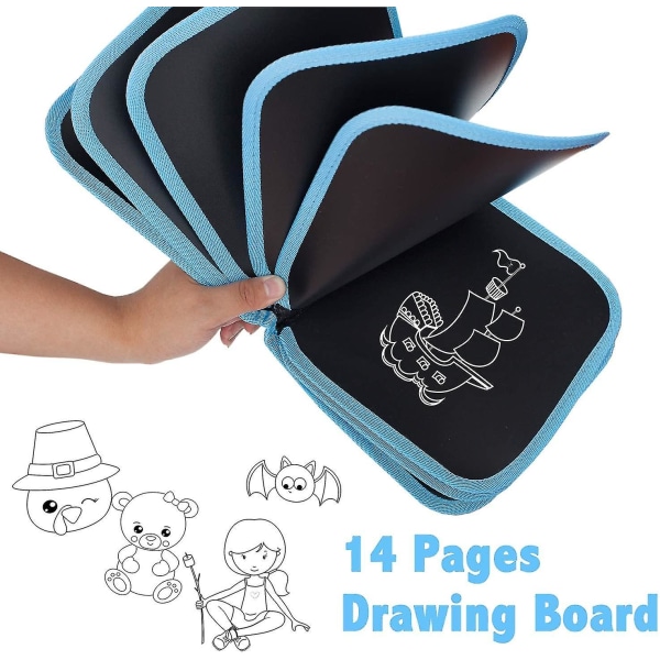 Raderbar Doodle Book Set Småbarn Aktivitetsleksaker Återanvändbara, Bear Bird