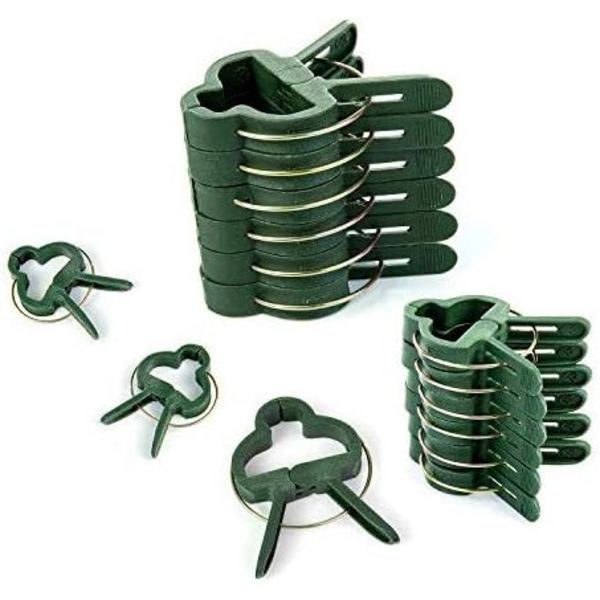 Haveklips til planter, 100 stk. holdbare planteclips, genanvendelige clips