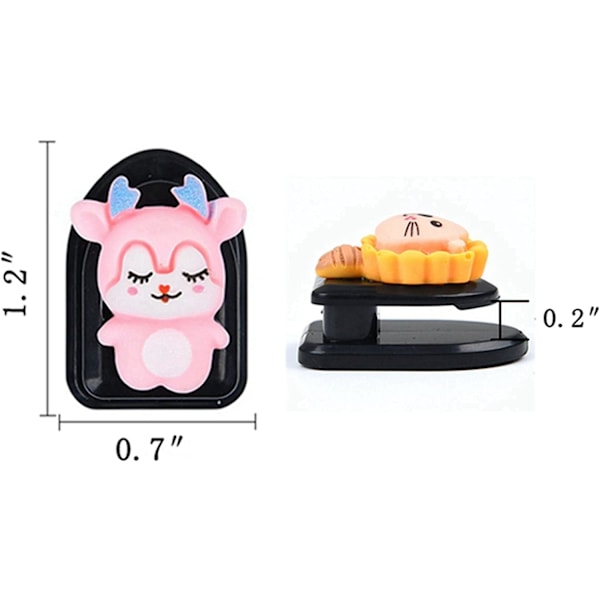 Söta Mini Bilkrokar för Mask, Söta Bilkrokar för Instrumentpanel för Nycklar Plånbok Krokar för Hörlurar Laddningskabel, Självhäftande Krokar Vägghängande Krokar 4Pack