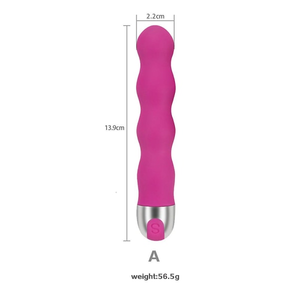 Ohpa O6459-1 Vibrator Tanko 12 Tärinätilaa Silikoni Vedenpitävä Hiljainen Hierontalaite Leikkikalu 13,9x2,2 Cm