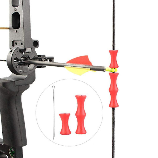 1 set bågskydd för fingrar, quickshot finger saver silikonfingerskydd för recurve compoundbåge (röd)
