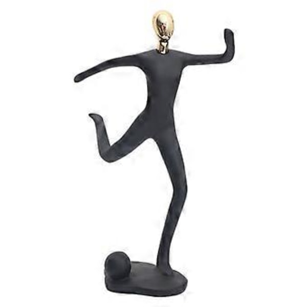 Abstrakt Sportfigur Kreativ Skulptur Sandsten Hylla Staty Ornament Semestergåva (Fotboll) Football