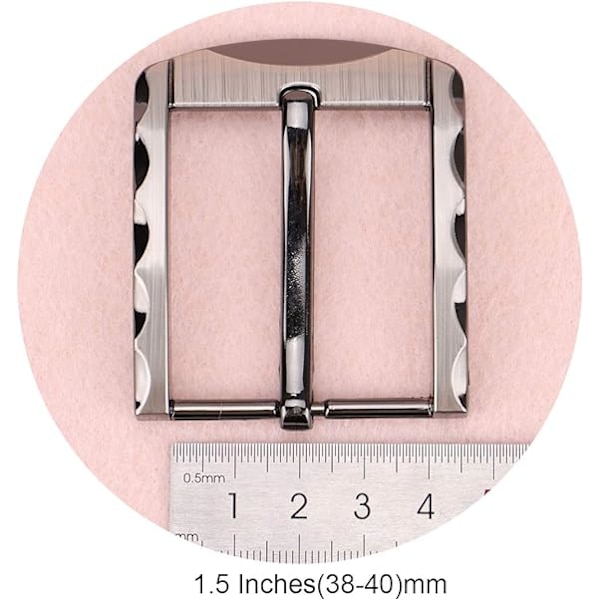 1,5 tommer (38-40 mm) Bæltespænde Udskiftning Kvadratisk Enkelt Spids F