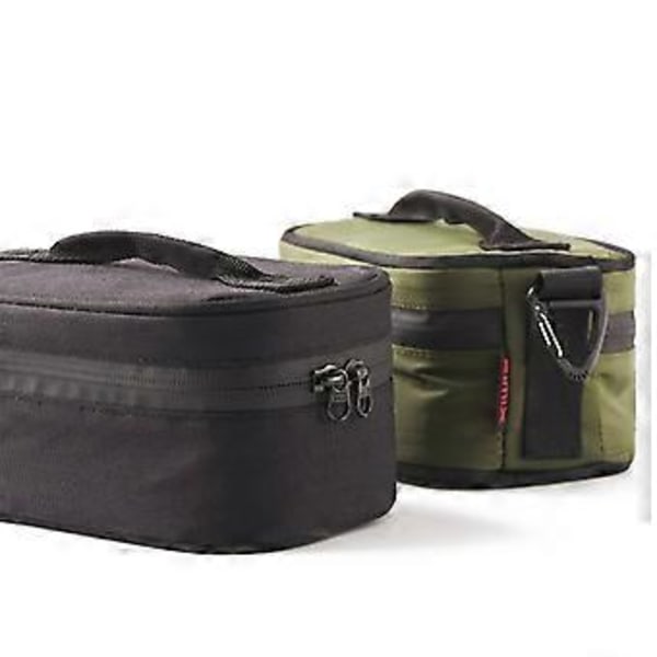 Återanvändbara Isolerade Lunchväskor Bärbar Picknick Bento Box Kylväska Tote Handväska Utomhus Camping Matlåda för Fodral för Bärare Ba Grön Green