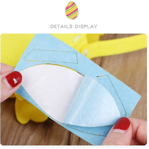 2 st DIY påskkorgar, påskhare filt väska, påskägg jaktkorgar kanin materialpaket