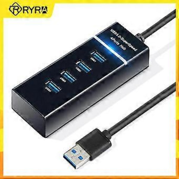 RYRA 4 Portar USB 3.0 HUB Höghastighets Splitter Adapter Kabel Längd 30/120cm För Skrivbord