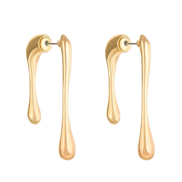 Fashion Dangle Øreringe Små Hoop Øreringe Uregelmæssig Linje D