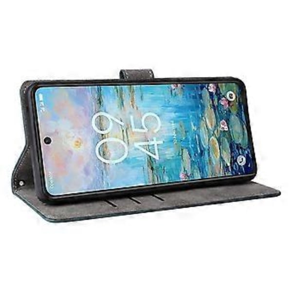 Til TCL 50 Pro NxtPaper 5G/50 NxtPaper 5G Wallet Case RFID-blokering PU Læder Cover Stativ Visning Green