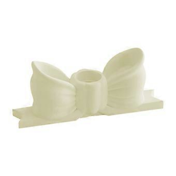 Unik Bowknot Ljusstake Ljusstake För Bröllop Och Semester Ljusstake Färgstark Gul Yellow