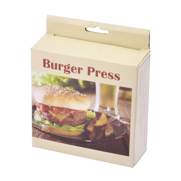 Hamburger-puristin Hamburger-puristin, valmistettu elintarviketurvallisesta materiaalista