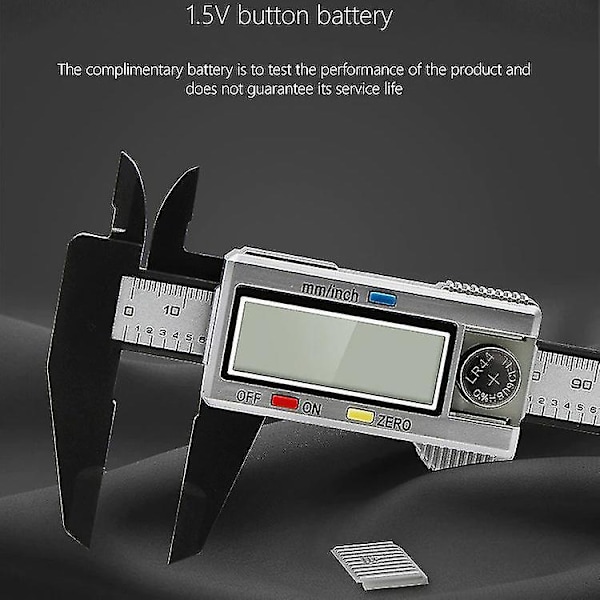 Elektronisk Digital Skjutmått Elektroniskt Nonie Skjutmått 150mm 0,1mm Skjutmått Mikrometer Digital Linjal Mätverktyg Plast