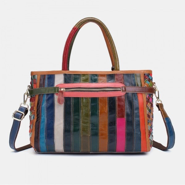Axelväska läderväska crossbody väska vintage fårskinn