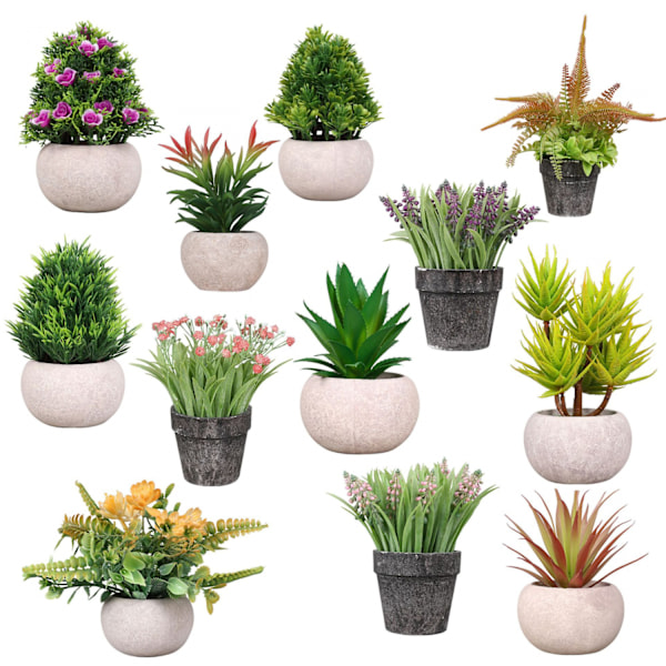 Kunstig plante dekorative planter kunstige stueplanter 1 stk.