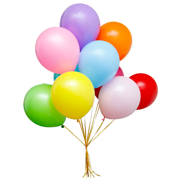 200 st Rainbow latexballonger i olika färger, flerfärgad lumm