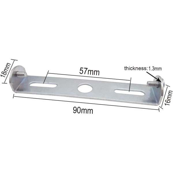 4 stk. 90mm loftslampe monteringsplade base dæksel