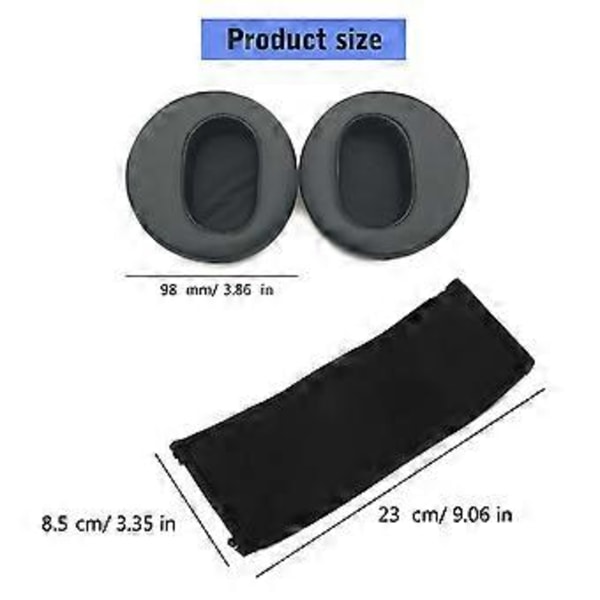 Gaming Headset Puter Støyisolerende Øreputer for AH-D2000 D5000 D5200 D7200 D9200 Hodetelefoner Headset Deksel Brun Brown