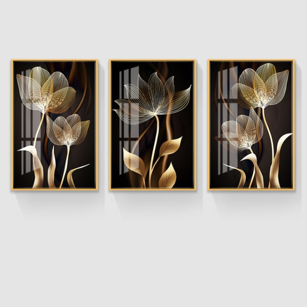 Living room decorative painting 30*40*3-Flower, Hotel back room d