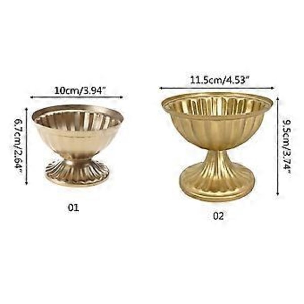 Europæisk Metal Vase Plantepotter Plantekasse Blomstervaser Bord Tørrede Blomster Hjem Midterstykker til Bryllupsfest Kontor Dekorationer