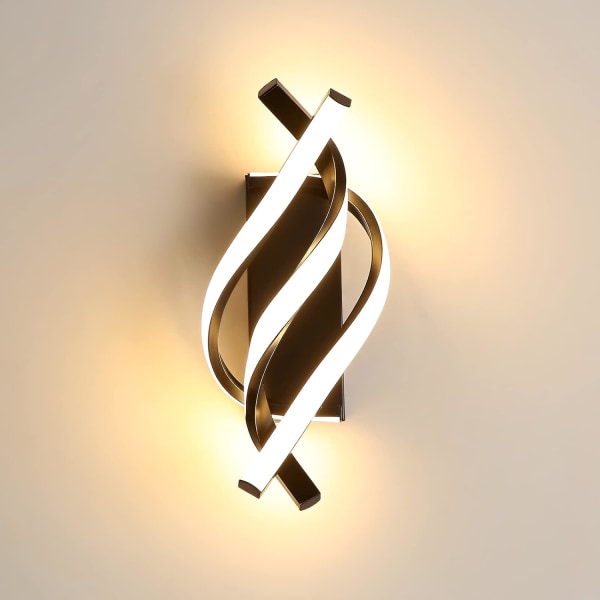 22W LED væglampe indendørs, spiral LED væglampe, moderne væglampe