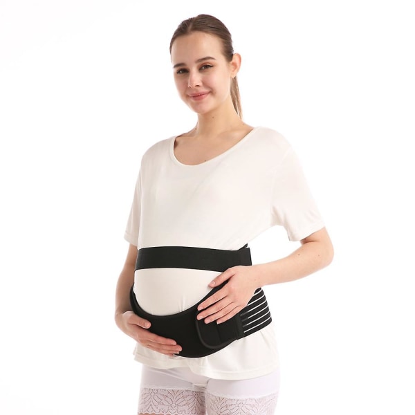 Graviditetsstøtte Gravidbelte, midje/rygg/magebånd, magebøyle (XL svart)